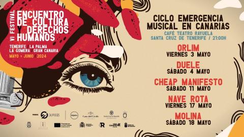 VI edición del Festival Encuentro de Cultura y Derechos Humanos. Ciclo emergencia musical en Canarias