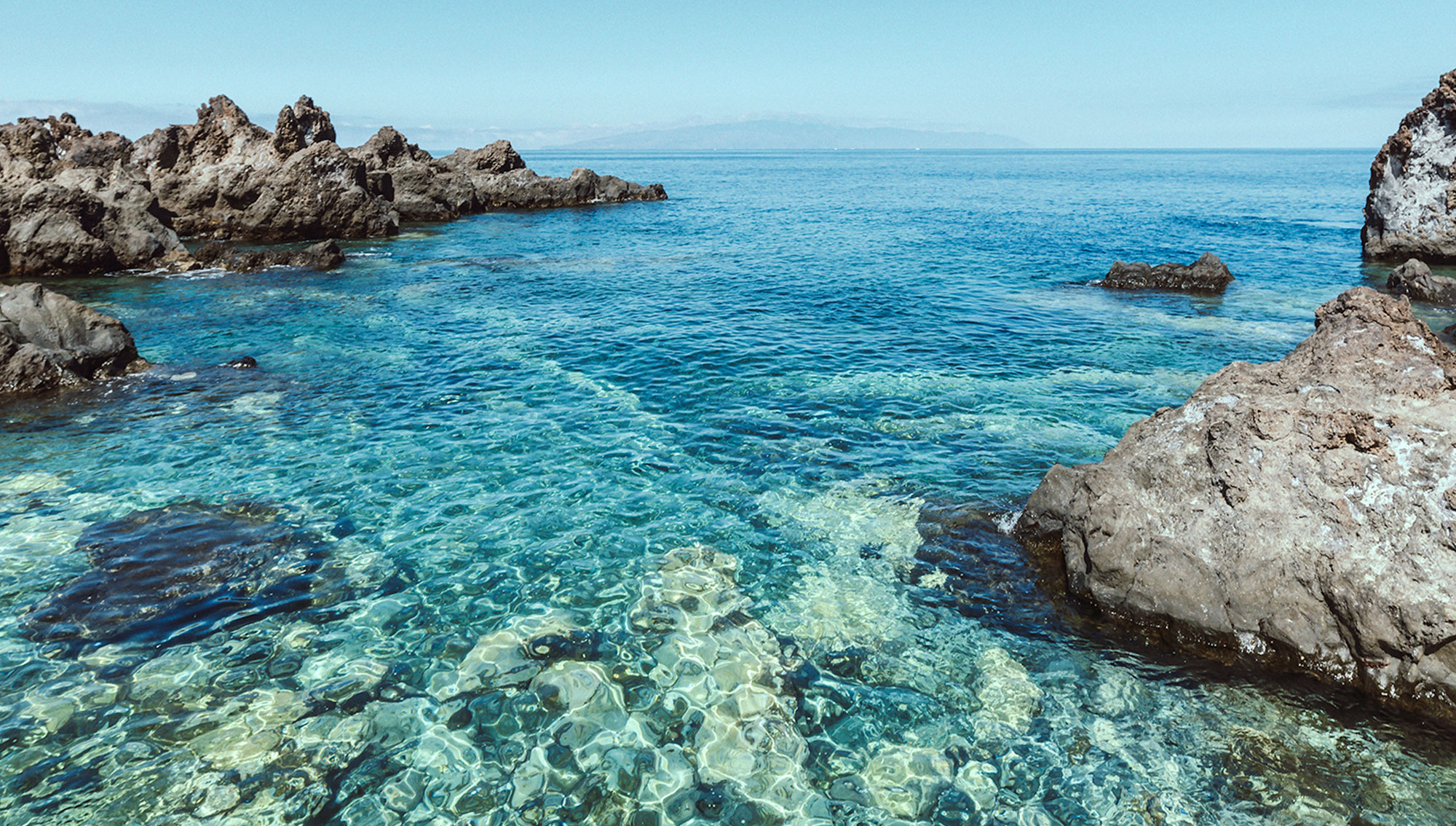 Aguas claras en Tenerife