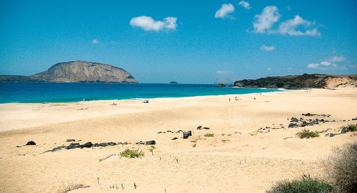 La Graciosa. Playa Las Conchas.