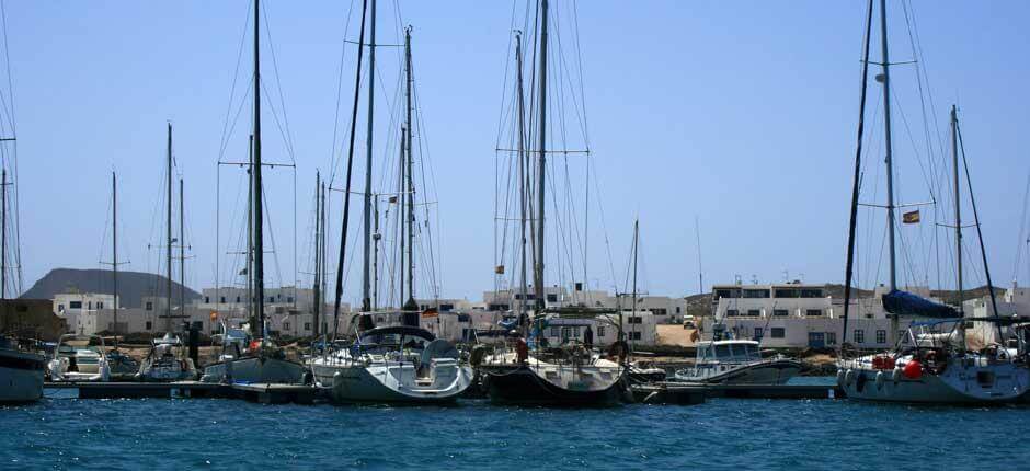 Caleta de Sebo + marinaer på Lanzarote  