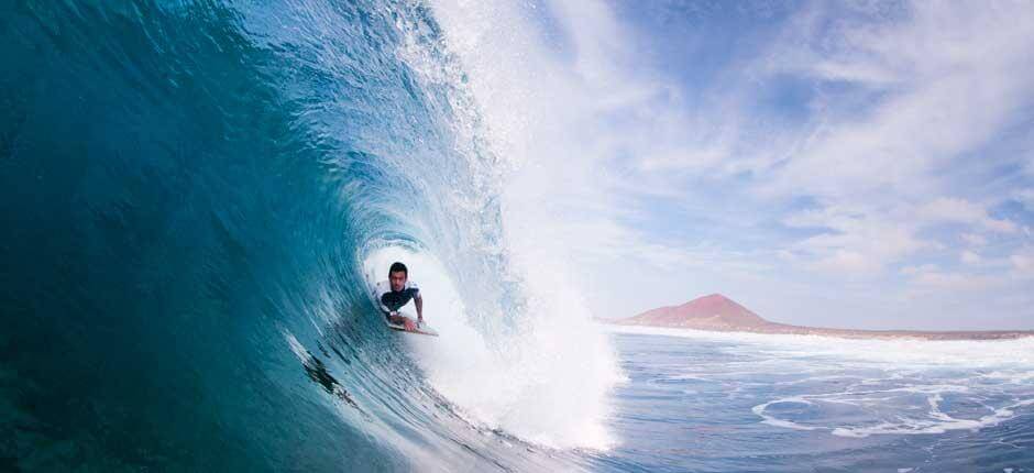 Bodyboarding i Baja del Ganado + Bodyboardingsteder på Lanzarote 