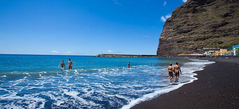 Puerto de Tazacortestranden, Strender på La Palma