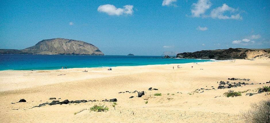 Las Conchas-stranden + Urørte strender på Lanzarote