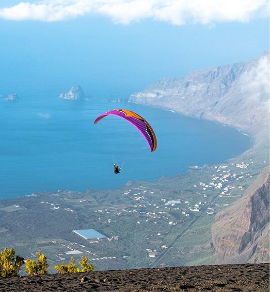 Despegue en parapente en Dos Hermanas