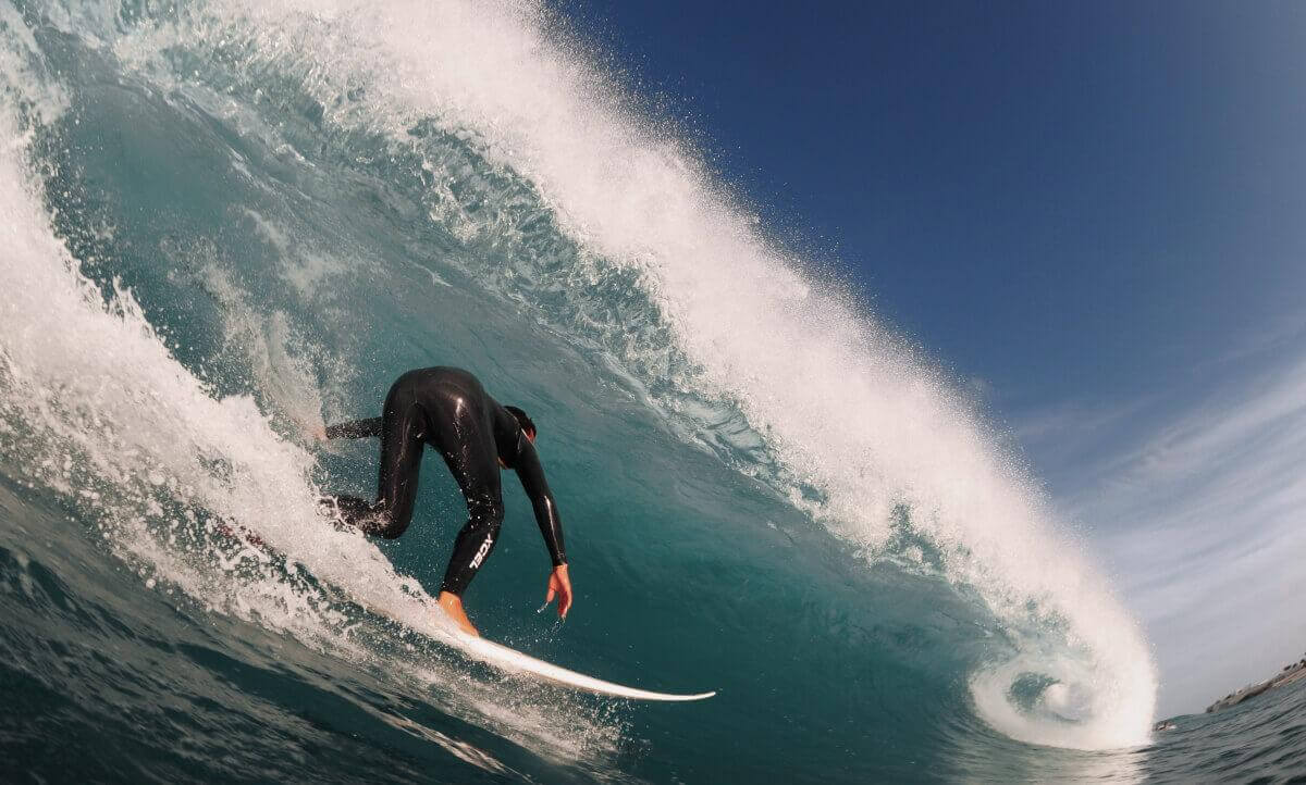 Banner surf en las Islas Canarias.