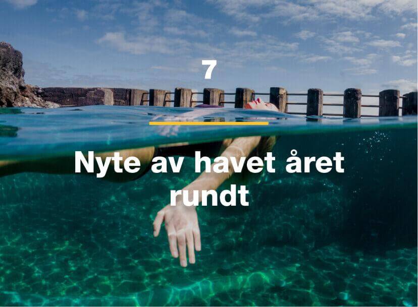 Nyte av havet året rundt.