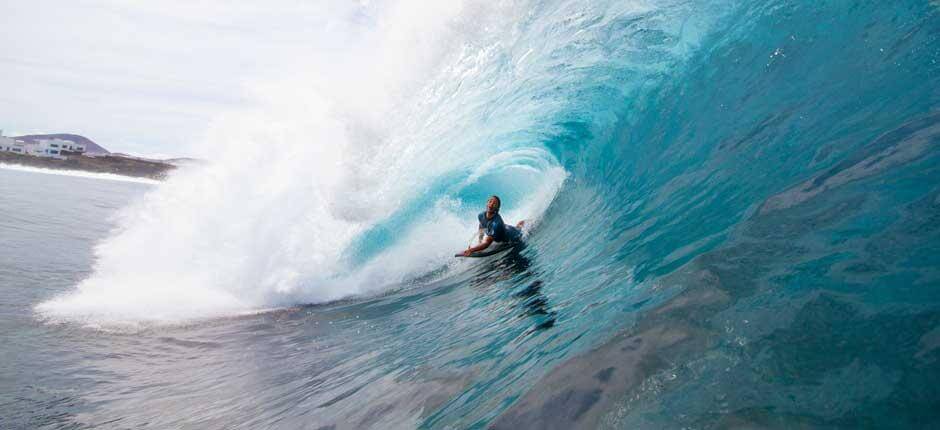 Bodyboarding i El Quemao + Bodyboardingsteder på Lanzarote