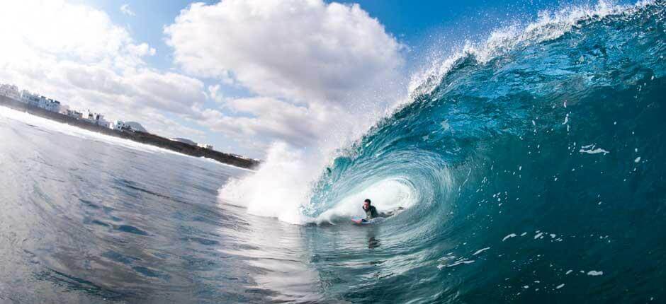 Bodyboarding i El Quemao + Bodyboardingsteder på Lanzarote