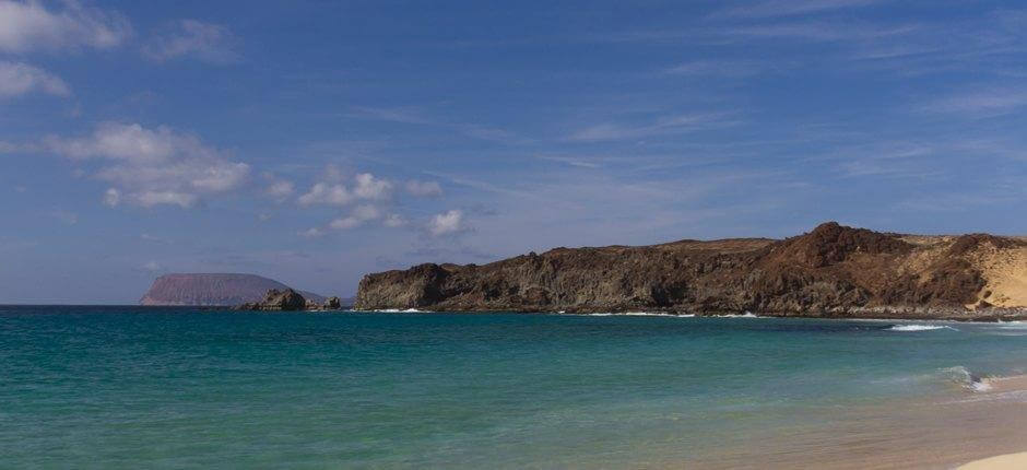 Las Conchas-stranden + Urørte strender på Lanzarote