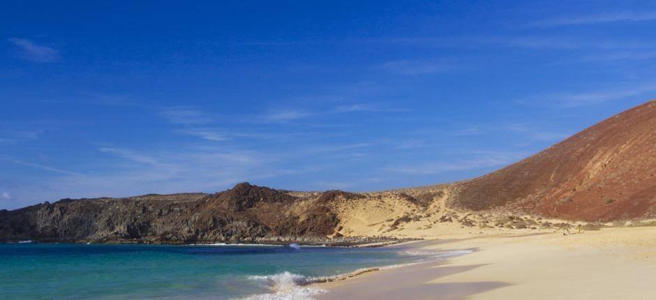 Las Conchas-stranden + Urørte strender på Lanzarote